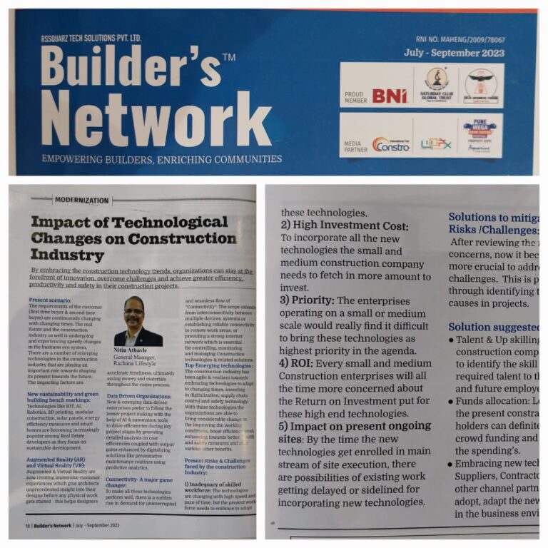 Read more about the article Impact of Technological changes on Construction Industry