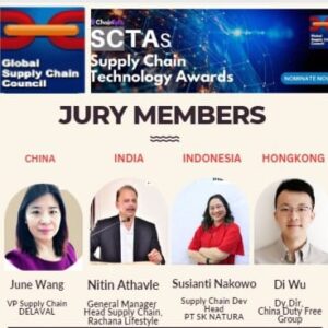 International Jury Member of Global Supply Chain Council, (GSCC)- Hongkong