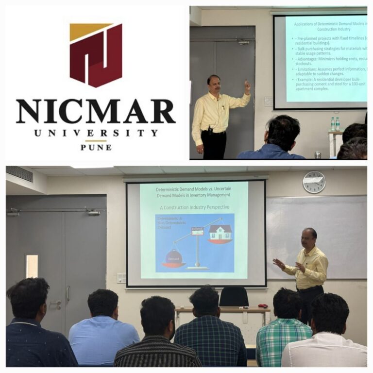 Read more about the article Lecture at NICMAR University Pune