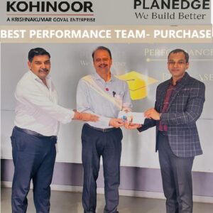 Got recognized as Best Performance team- Purchase